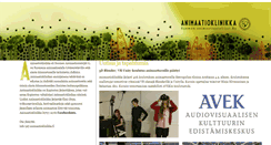 Desktop Screenshot of animaatioklinikka.fi